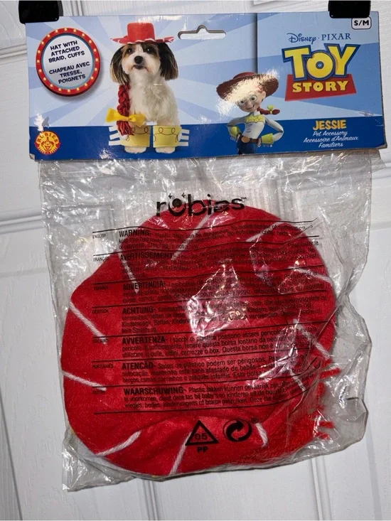 Rubie's Toy Story Jessie Dog Costume Accessories Set Hat & Cuffs S/M Polyester