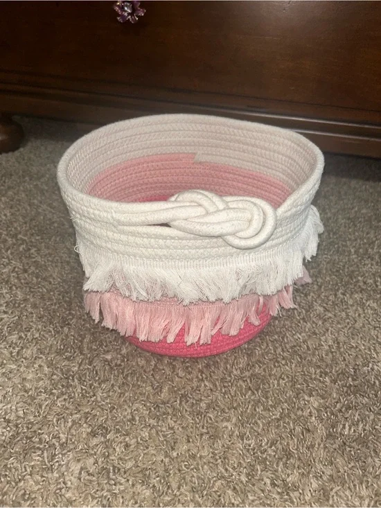 Little Girls Fringe Basket