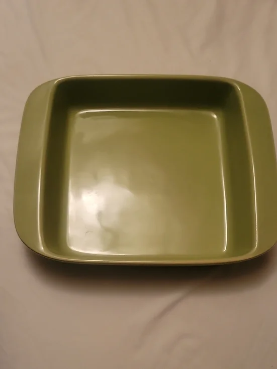 Chantal Square Baking Dish in Sage Green. Very Nice, Desirable. Vintage Baking.