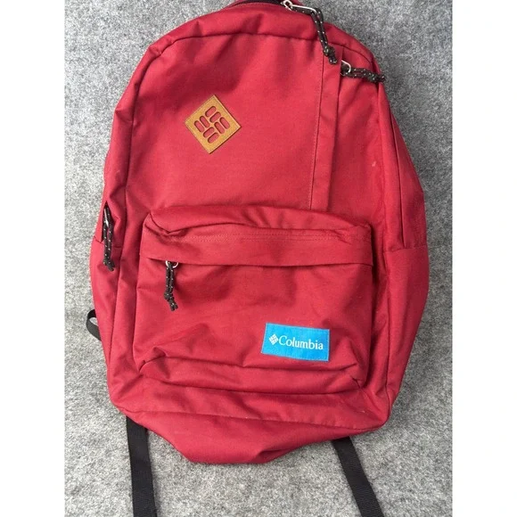 Columbia‎ Backpack Unisex OS Red Classic Logo Outdoor School Bag