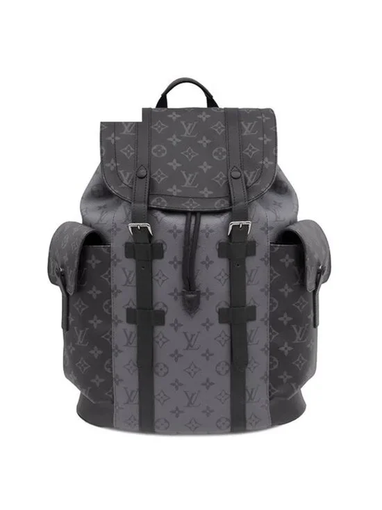 Louis Vuitton Backpack Christopher MM Monogram Eclipse Reverse Canvas Matte