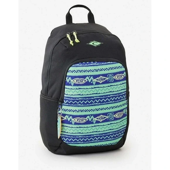 Rip Curl Ozone Cool Raw‎ Energy 30L Backpack Black Green Laptop School NWT