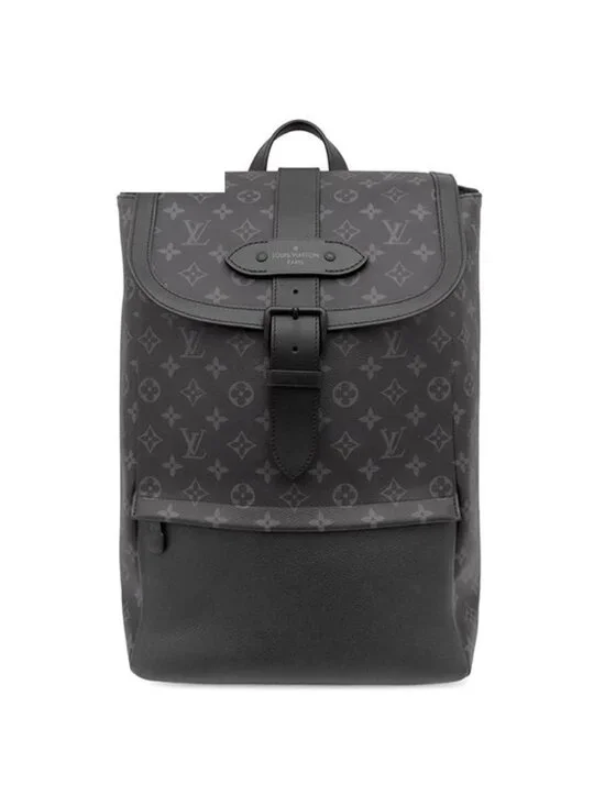 Louis Vuitton Backpack Saumur Monogram Eclipse Black