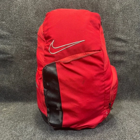 Nike Hoops BA6164-658 Elite Pro Basketball 32L Red/Black Max Air Straps Backpack