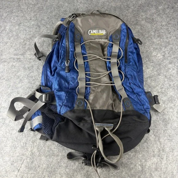 CamelBak Rim Runner Blue Grey Hiking Backpack Air Director Hydration Pack