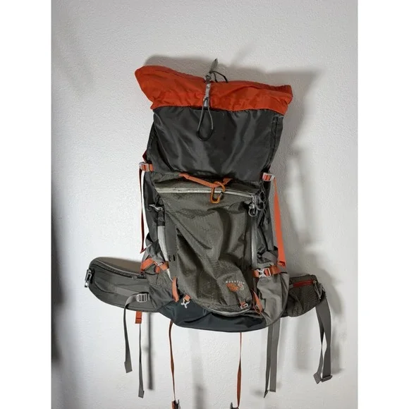 Mountain Hardwear Ozonic 50L Backpack Hiking Camping Pack Gray Orange