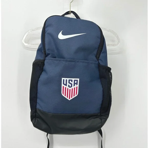 Nike USMNT USA Soccer Backpack Navy Blue US National Team Swoosh USSF