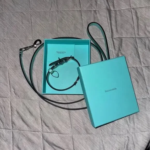 Tiffany & Co. Pet Collar and Leash Set