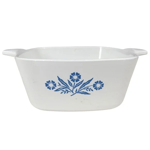 Corning Ware Blue Cornflower P-43-B Casserole Dish 24oz Vintage