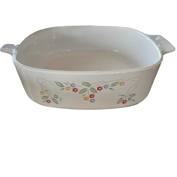 Corning Ware casserole dish without a lid. Autumn Meadow