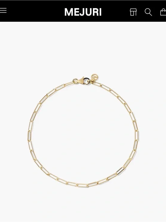 10k gold Mejuri Gold Paperclip Chain Necklace