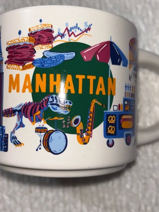 Starbucks Discovery Series Manhattan Ceramic Mug with Multicolor Graphic