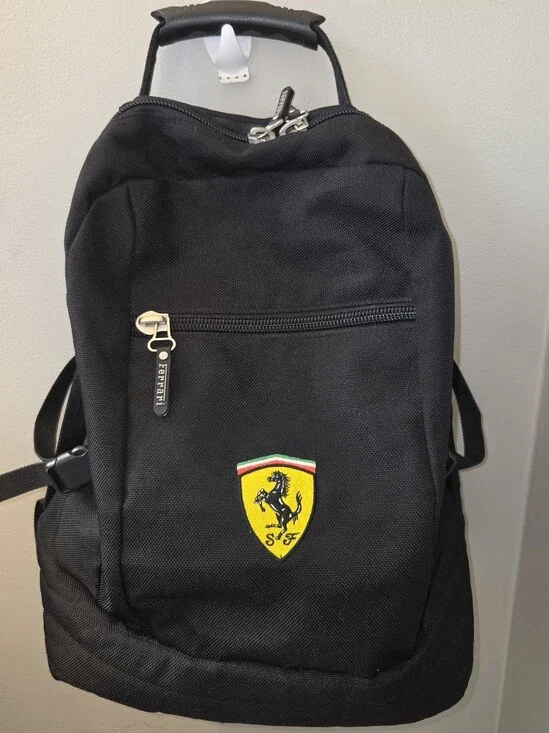Vintage 2000s Ferrari Backpack Y2K Officially Licensed