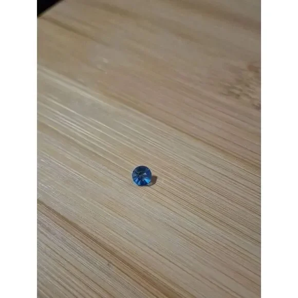 December Birthstone Blue Faceted Floating Locket Diamond Charms