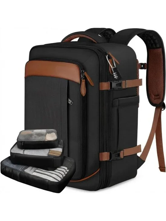 40L Flight Approved Travel Backpack for Men, Durable Carry-On Bag with Multiple