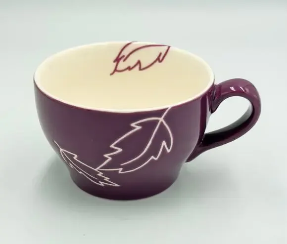 Starbucks 2007 Autumn Maple Leaves Teacup Coffee Cup