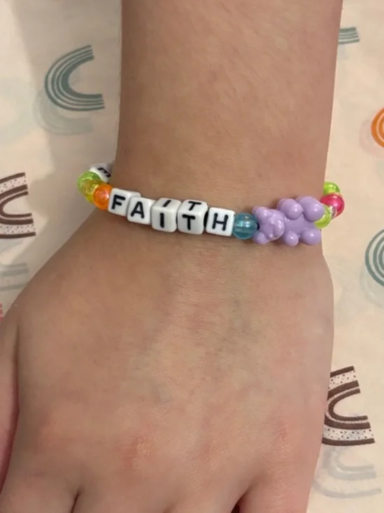 Kids Faith and Hope Bead Bracelet - Multicolor