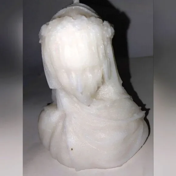 Hand crafted limited edition veiled Lady candle