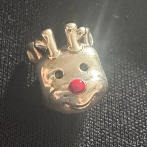 Pandora Red-Nosed‎ Reindeer Charm