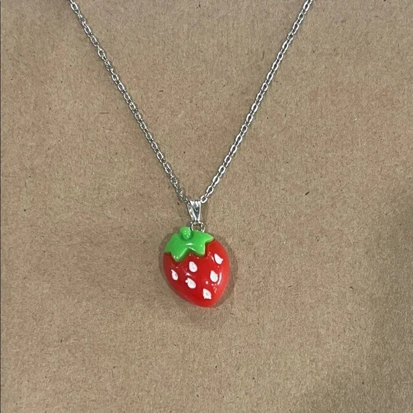 Strawberry Pendant Necklace