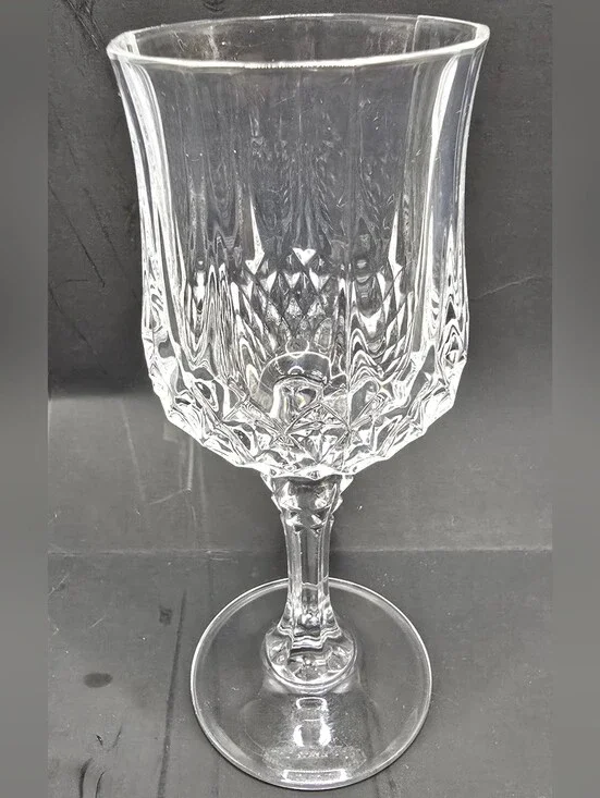CRISTAL D'ARQUES France Longchamp 24% Lead Crystal Wine Glasses 6.5