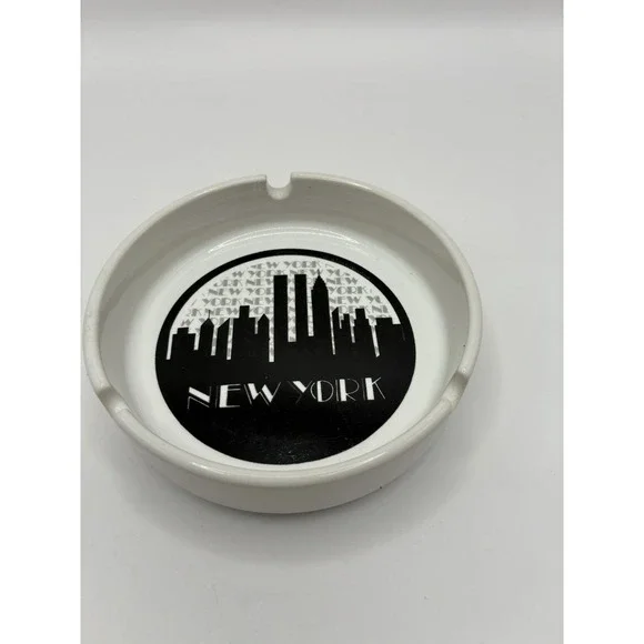 Vintage New York Ashtray Buildings Skyline Made In Korea