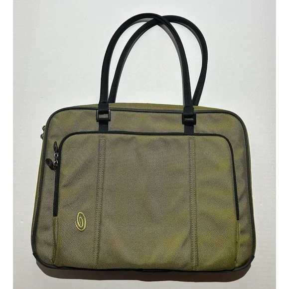 Timbuk2 Padded Laptop Zip Executive Business Briefcase Bag Tote Green 17