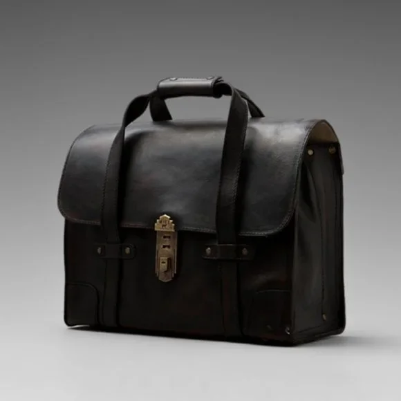 Will Leather Goods Everett Satchel Leather Briefcase