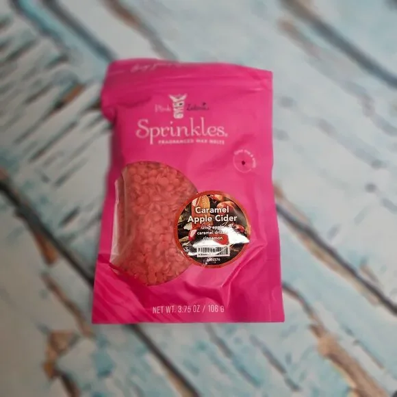 Pink Zebra Sprinkles Caramel Apple Cider 3.75 oz Wax Melts Fragrance NEW Fall Sc