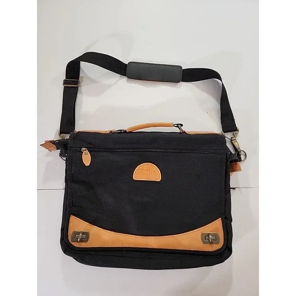 Vintage Briefcase Computer Bag Travel Business Peaches‎ and Cream 1980s
