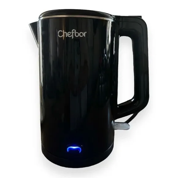 Chefbar Electric Kettle 1.5L Double‎ Wall Stainless Steel Tea Kettle Tested