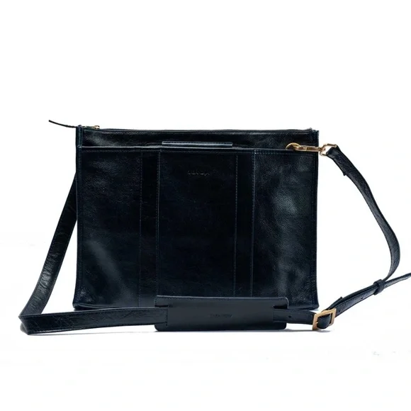 Sabandija Black Leather Briefcase – 13