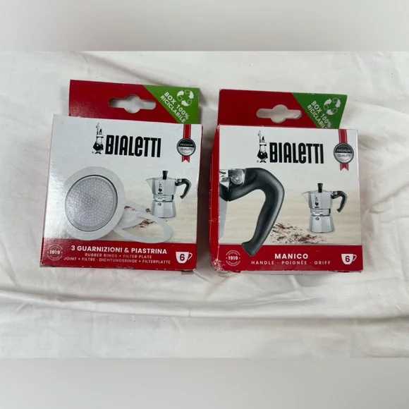⭐️Bialetti Moka Pot Handle, Filter, Gaskets Replacement Parts