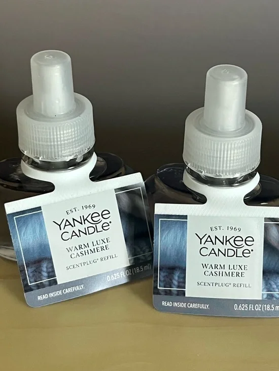 Two New Yankee Candle Warm Luxe Cashmere Plug In Scented Refills