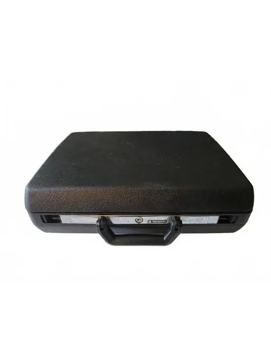 Vintage Samsonite Delegate Black Hard Shell Briefcase Attaché Case no key