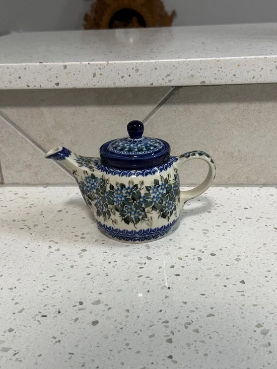 Polish Pottery Unikat Small Teapot