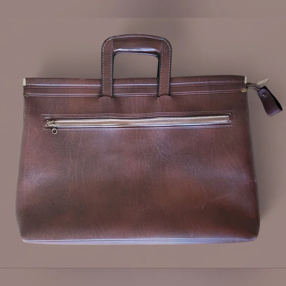 Vintage Leather Attaché Briefcase. American Portfolio Co. New York. Cosplay