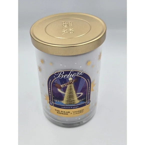 Polar Express Yankee Candle Believe Cardamon &‎ Ginger 20 Oz