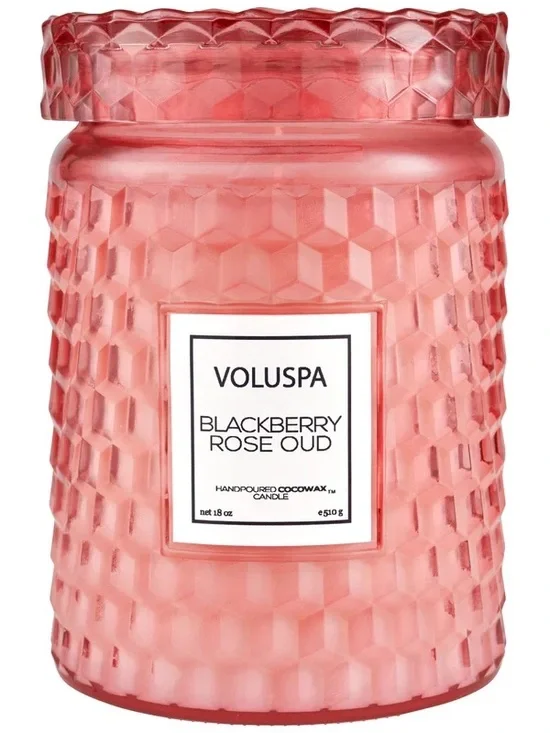 Voluspa Blackberry Rose Oud Large Jar Candle