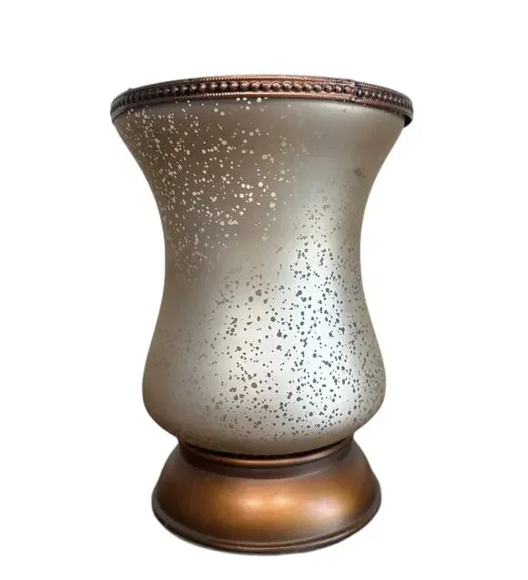 Scentsy Retired Lampshade Collection Cream Tulip & Bronze Full Size Wax Warmer