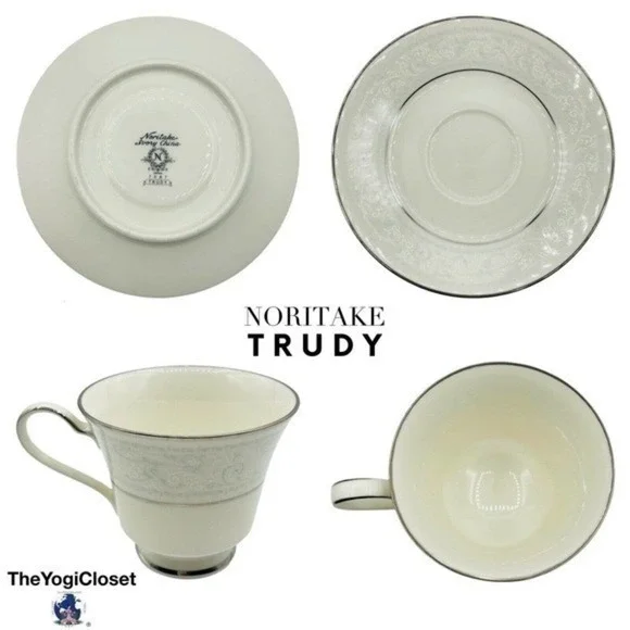 Tea Cup + Saucer Noritake Trudy | 2 pc Set | Home Dining
