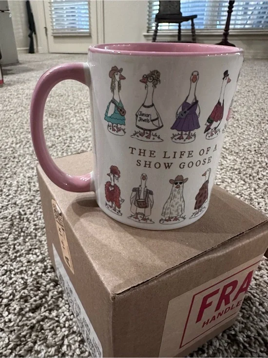The Life of a Show Goose Pink Ceramic Mug