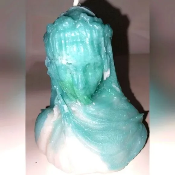 Hand crafted limited edition veiled Lady candle