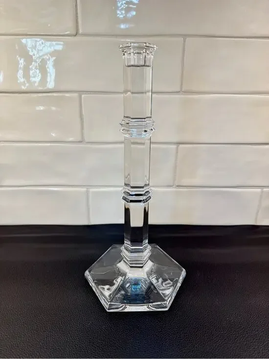 Tiffany & Co. Crystal Candlestick Holder 11”H