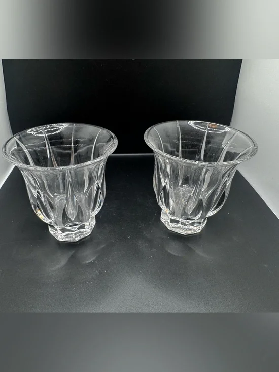 Crystal votive holder Clear Glass 4