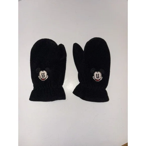 Disney Parks Embroidered Mickey Mouse Mitten Gloves Youth Unisex