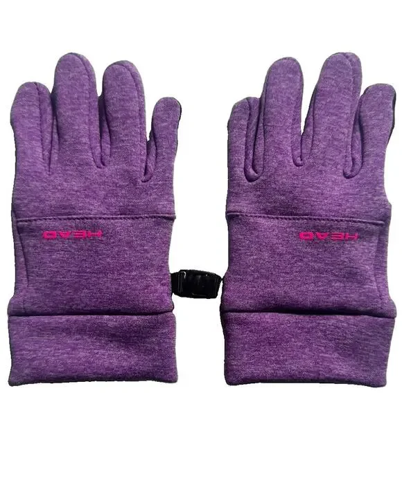 HEAD Youth Purple Touchscreen Running Gloves Size S/P Kids New Without Tags