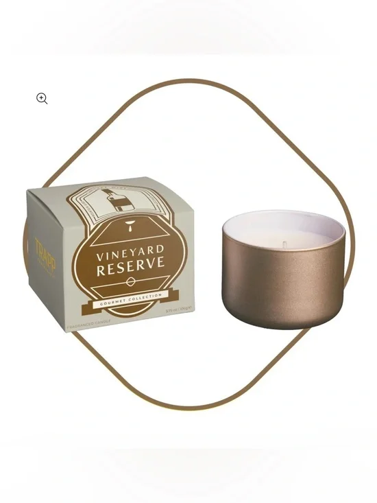 Gourmet Collection Cabernet Wine Scented Candle - Champagne Bronze 3.75 oz