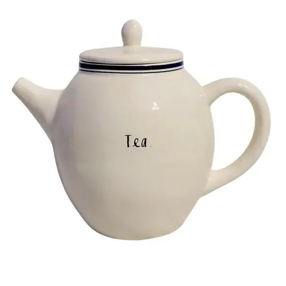Rae Dunn By Magenta Artisan Blue Line Collection Teapot