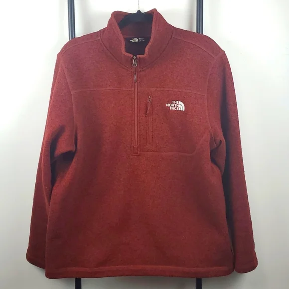 The North Face men sweatshirt pullover 3/4 zipper size L